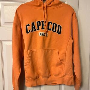 orange cape cod hoodie size M
